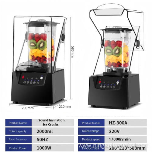 High-Speed Multi-Functional Plastic Electric Ice Blender Juice Mixer for 2026 New Design